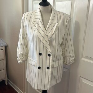 Pin striped blazer